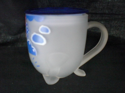 么砂玻璃带盖猫杯 节日馈赠与广告宣传的优选之品